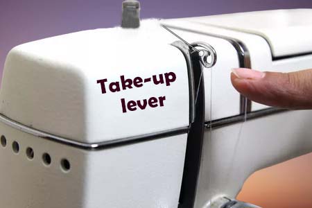 Take-up lever